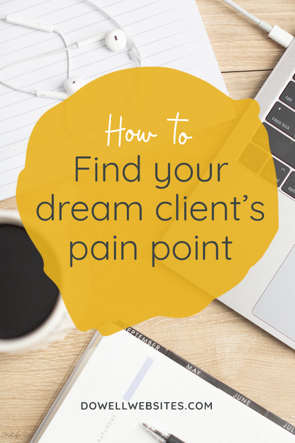 The key to creating a website that your dream clients will actually read and one that will make a real connection with them is by truly understanding them. And to understand them you have to pinpoint not only their problem, but more importantly why they have their problem in the first place.