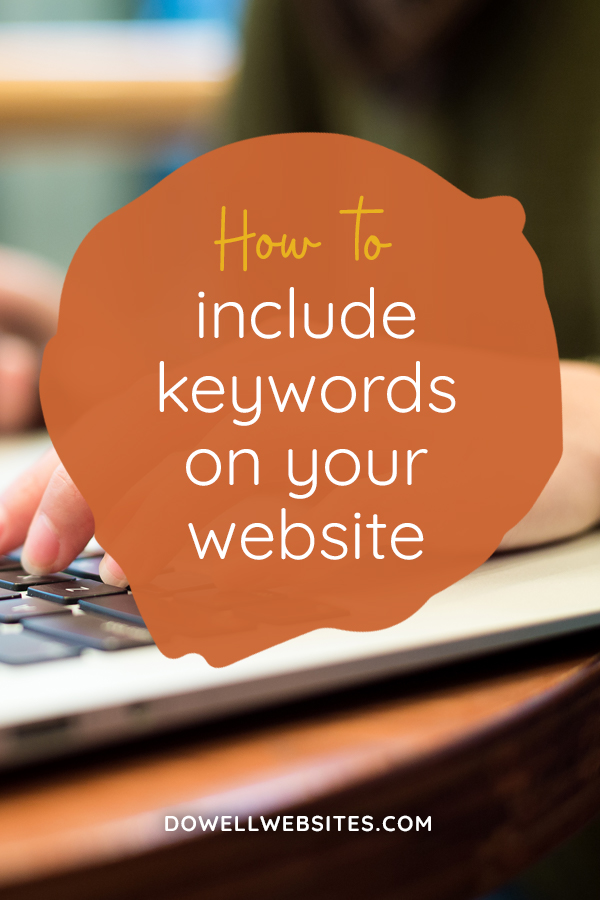 How to include keywords on your website